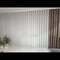 پرده حریر با کنار پرده ای خوشرنگ