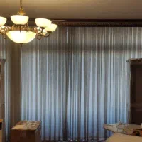 پرده پذیرایی با والان مخمل ترک وآستر با کتیبه(تاج)|پرده، رانر، رومیزی|تهران, جردن|دیوار