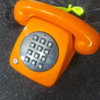 لانس ماهیگیری و تلفن رومیزی قدیمی|کلکسیون اشیاء عتیقه|سمنان, |دیوار