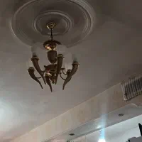 لوستر سه قلو هرکدوم6شاخه شیشه هرشاخه هم روشه|لوستر و چراغ آویز|نسیم‌شهر, |دیوار