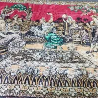 تابلو فرش دست بافت ابریشمی