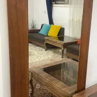 ایینه قدی با روکش گردو