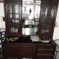 بوفه  چوبی وکمد کشو دار|بوفه، ویترین، کنسول|لاهیجان, امیرشهید|دیوار