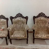 مبل ۹ نفره کامل چوب اصل