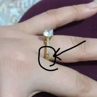 انگشتر طلا  (نگین ها کسر شده) خیلی شیک قیمت تابلو|جواهرات|قرچک, مهدیه|دیوار