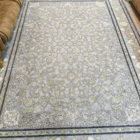 فرش ۹متری گل برجسته ۱۲۰۰شانه تراکم ۳۶۰۰