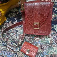 کیف چرم اصل دادم دوختن نخهاشم چرمن با جا کارتی|کیف، کفش، کمربند|ورامین, ورامین|دیوار