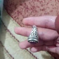 انگشتر نقره یاقوت برمه