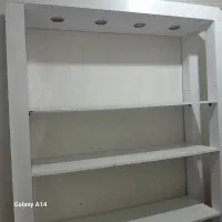 قفسه یا کتابخانه ویک ویترین|کتابخانه، شلف، قفسه‌های دیواری|مشهد, منزل آباد|دیوار