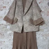 ست کت و شلوار پلیسه مزونی