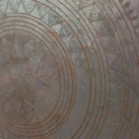 سینی مسی قدیمی|کلکسیون اشیاء عتیقه|تبریز, |دیوار