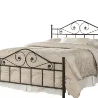 تخت دو نفره فرفوژه به همراه میز آرایشی