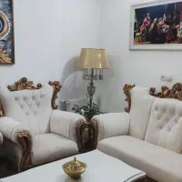 مبل هفت نفره همراه بامیز وسط وعسلی ها