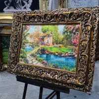 تابلوفرش چوبی منظره