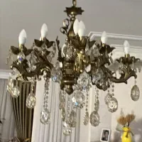 لوستر 12شاخه برنزه