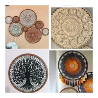 بافت انواع کفش گیوه صندل و کلاه کیف رافیا ماندلا