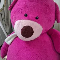 عروسک خرسی صورتی