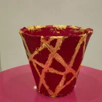 کوزه هنری ورق طلا