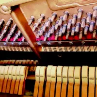 پیانو آکوستیک کمیاب ساخت انگلستان|پیانو، کیبورد، آکاردئون|بیرجند, |دیوار