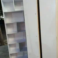 سه عدد قفسه سفید برای استفاده در کتابخانه و مغازه|کتابخانه، شلف، قفسه‌های دیواری|قم, مصلاء|دیوار