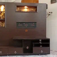 میز تلویزیون  چوب  کارکرده