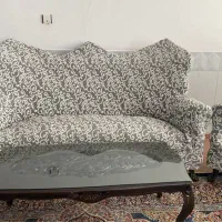 مبل سلطنتی ۹ نفره با میز و روکش|مبلمان خانگی و میز عسلی|تربت جام, شهید نصرالهی|دیوار