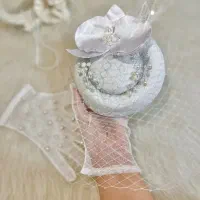 دستکش،کلاه،توربان،شیفون،یقه عروس