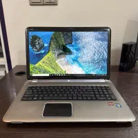 لپتاپdv7 hp بدنه استیل amd a8 17 inch