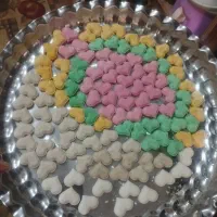 قند رنگی و طعم دار