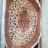 قالیچه دستباف بسیار نفیس چله نخ گل ابریشم|فرش|تهران, شکوفه|دیوار