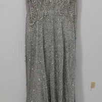 لباس مجلسی نقره ای رنگ