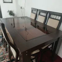 میز غذا خوری. و پرده|میز و صندلی غذاخوری|سراجو, |دیوار