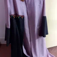 مانتو دو رنگ بلند سایز ۳۸