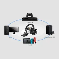 فرمان بازی 6 کاره  PC XBOX PS4 با دنده PXN V3 Pro|کنسول، بازی ویدئویی و آنلاین|مشهد, صیاد شیرازی|دیوار