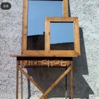 آیینه قدی و رو میزی چوبی|آینه|ری, علایین|دیوار