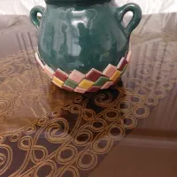 دیگچه سفالی و خرده ریز ظرف پیتزا پز