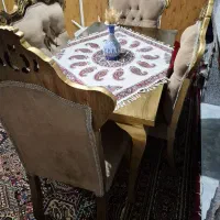مبلمان 9نفره استیل سلطنتی و میز ناهار خوری 4نفره