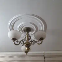 یک جفت لوستر ۳ شاخه تمام برنجی برنزی اصل و سنگین|لوستر و چراغ آویز|تهران, پونک|دیوار