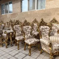 مبل سلطنتی ۹ نفری|مبلمان خانگی و میز عسلی|جلفا, |دیوار