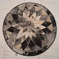 فرش پوست گاو بسیار زیبا