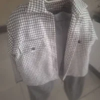 کت کراپ وشلوار پشمی