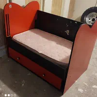 تخت کودک همراه تشک|تخت و سرویس خواب|ایلام, |دیوار