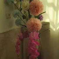 گل وگلدان|گل مصنوعی|قم, قلعه کامکار|دیوار