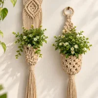 سفارش تک و عمده آویز های مکرومه