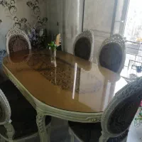 ست مبل استیل ۷ نفره +میزنهار خوری ۶ نفره +۲ میزبان|مبلمان خانگی و میز عسلی|تهران, بوستان شیان|دیوار