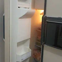 یخچال ساید بای ساید آمریکایی بدنه چرمی|یخچال و فریزر|فردوس (خراسان), |دیوار