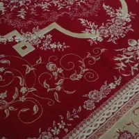 فرش ۱۲ متری زرشکی خوش رنگ در حدنو