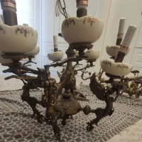لوستر برنز طرح فرشته|لوستر و چراغ آویز|تبریز, |دیوار