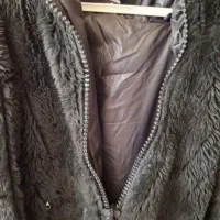 فروش کاپشن خز دار پسرانه سایز بزرگ مشکی