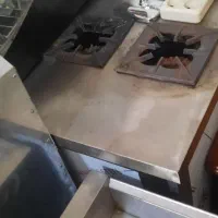 سرخ کن و میز کار دو شعله